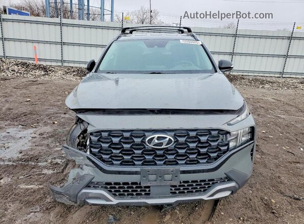 5NMS6DAJ4NH386337 2022 HYUNDAI SANTA Серый Вид спереди