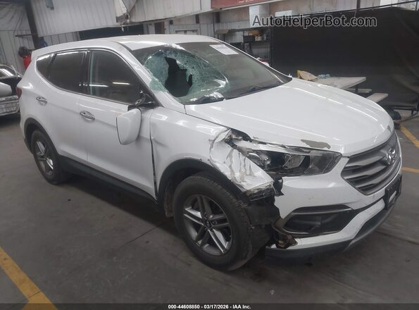 5NMZTDLB0JH080761 2018 HYUNDAI SANTA FE SPORT Белый Передняя правая четверть