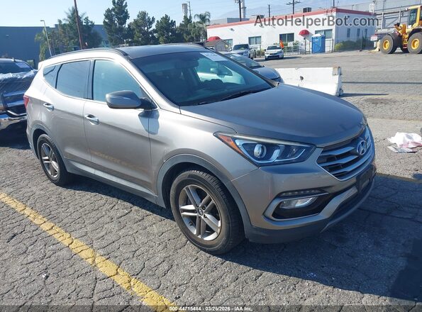5NMZU3LB3JH079644 2018 HYUNDAI SANTA FE SPORT Бежевый Передняя правая четверть