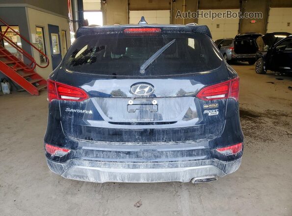 5NMZUDLB2JH077745 2018 HYUNDAI SANTA Black უკანა ხედი