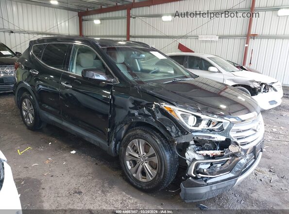 5NMZUDLB3HH008668 2017 HYUNDAI SANTA FE SPORT Черный Вид спереди