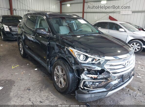 5NMZUDLB3HH008668 2017 HYUNDAI SANTA FE SPORT Черный Передняя правая четверть