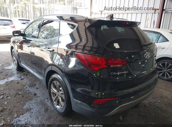 5NMZUDLB3HH008668 2017 HYUNDAI SANTA FE SPORT Черный Задняя левая четверть