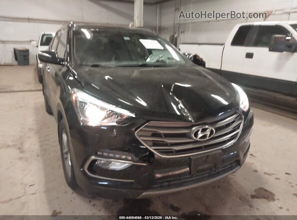 5NMZUDLB6JH077814 2018 HYUNDAI SANTA FE SPORT Черный Вид спереди