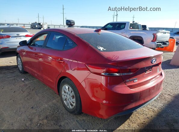 5NPD74LF0HH160107 2017 HYUNDAI ELANTRA Темно-бордовый Задняя левая четверть