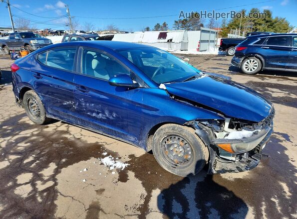 5NPD74LF0JH285632 2018 HYUNDAI ELANTRA Синий Передняя правая четверть