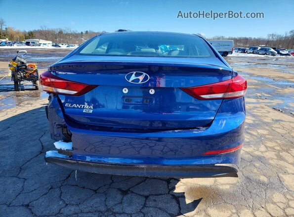 5NPD74LF0JH285632 2018 HYUNDAI ELANTRA Синий Вид сзади