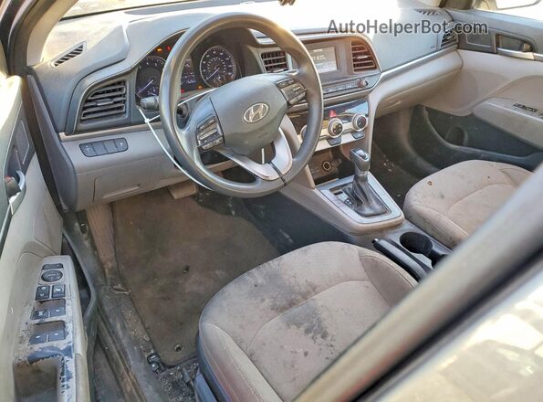 5NPD74LF0KH486531 2019 HYUNDAI ELANTRA Gray წინა პანელის ხედი