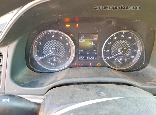 5NPD74LF0KH486531 2019 HYUNDAI ELANTRA Gray ხელსაწყოთა პანელის ხედი