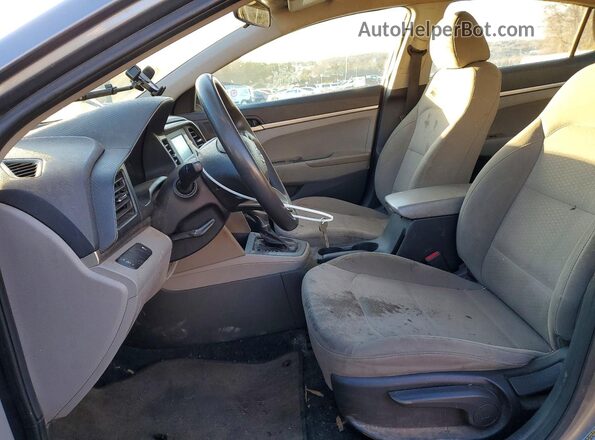 5NPD74LF0KH486531 2019 HYUNDAI ELANTRA Gray წინა სალონის ხედი