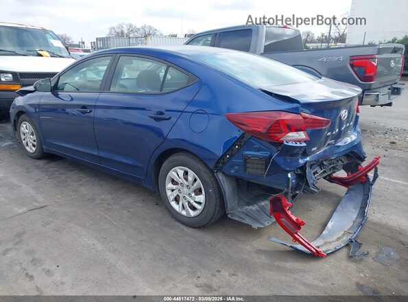 5NPD74LF0LH594536 2020 HYUNDAI ELANTRA Синий Задняя левая четверть
