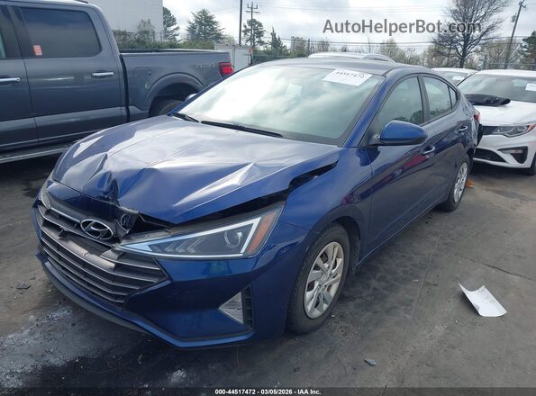 5NPD74LF0LH594536 2020 HYUNDAI ELANTRA Синий Передняя левая четверть