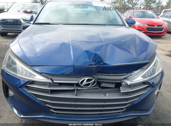5NPD74LF0LH594536 2020 HYUNDAI ELANTRA Синий Вид щитка приборов