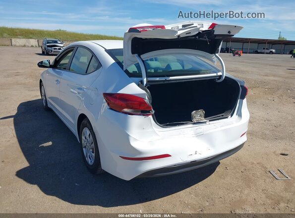 5NPD74LF1HH087619 2017 HYUNDAI ELANTRA Белый Задняя левая четверть