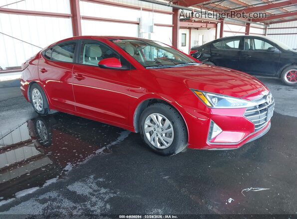 5NPD74LF1LH600232 2020 HYUNDAI ELANTRA Red წინა მარჯვენა