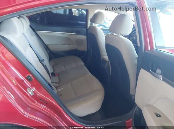 5NPD74LF1LH600232 2020 HYUNDAI ELANTRA Red VIN კოდის სტიკერის ხედი