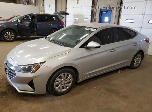 5NPD74LF2KH419428 2019 HYUNDAI ELANTRA Серебряный Передняя левая четверть