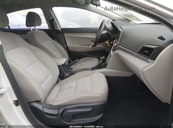 5NPD74LF2KH475059 2019 HYUNDAI ELANTRA Silver Widok wnętrza z przodu