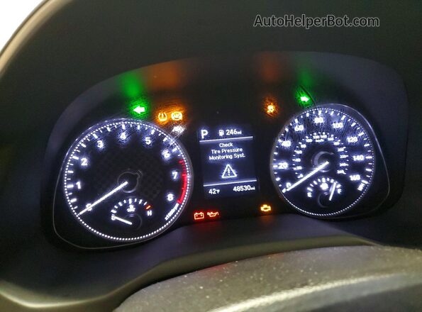 5NPD74LF2LH505131 2020 HYUNDAI ELANTRA Белый Вид щитка приборов