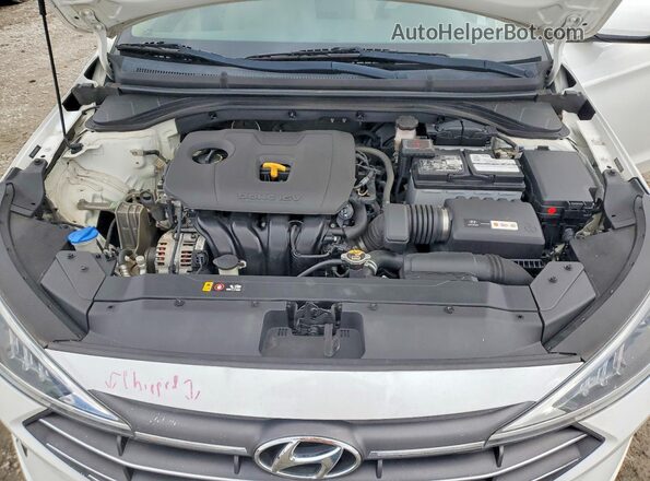 5NPD74LF4KH485799 2019 HYUNDAI ELANTRA White Սալոնի հետևի տեսք