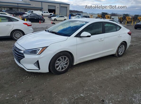 5NPD74LF4KH485799 2019 HYUNDAI ELANTRA White Առջևի ձախ երեք քառորդ տեսարան