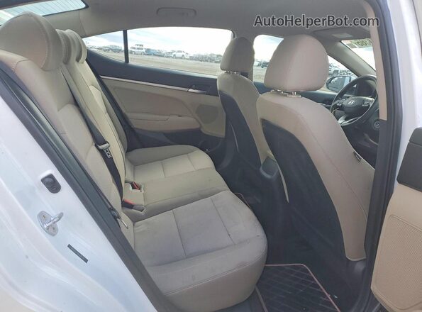 5NPD74LF4KH485799 2019 HYUNDAI ELANTRA White Հետևի նստատեղերի տեսք