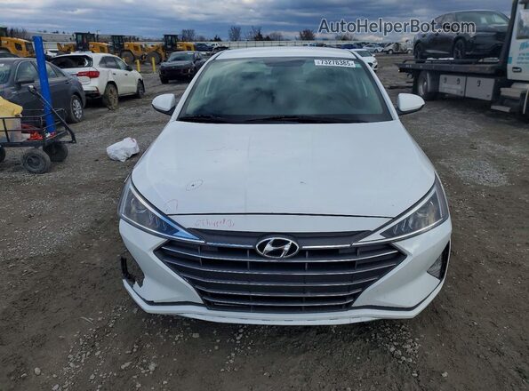 5NPD74LF4KH485799 2019 HYUNDAI ELANTRA White Դիմացի տեսք