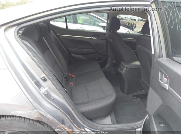 5NPD74LF5KH406138 2019 HYUNDAI ELANTRA Gray VIN კოდის სტიკერის ხედი