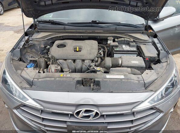 5NPD74LF5KH406138 2019 HYUNDAI ELANTRA Gray უკანა ხედი