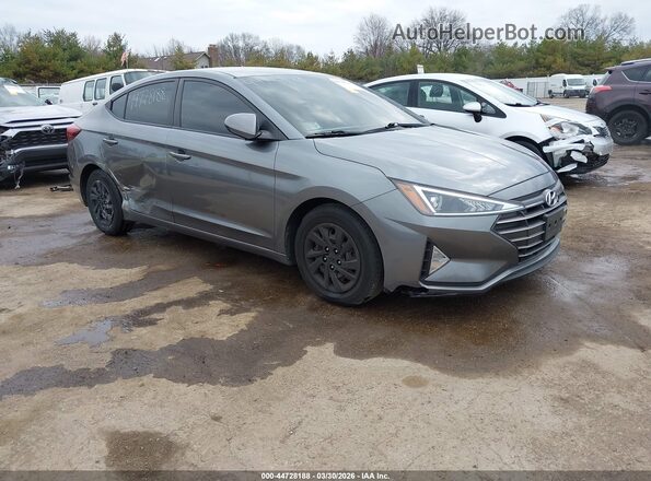 5NPD74LF5KH406138 2019 HYUNDAI ELANTRA Gray წინა მარჯვენა