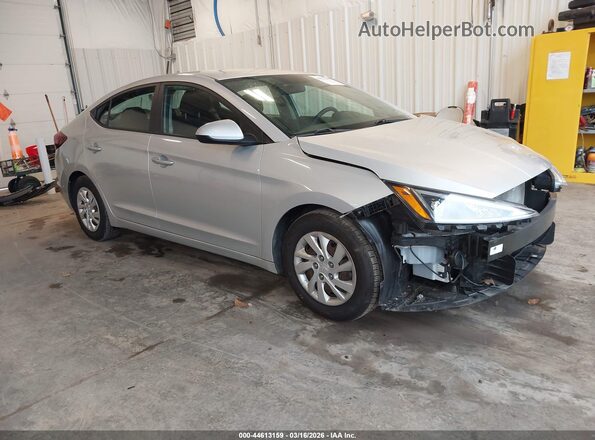5NPD74LF5KH474505 2019 HYUNDAI ELANTRA Серебряный Передняя правая четверть