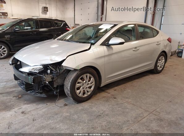 5NPD74LF5KH474505 2019 HYUNDAI ELANTRA Серебряный Передняя левая четверть