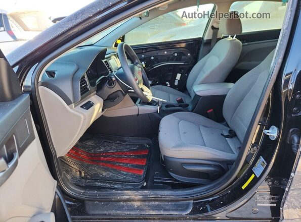 5NPD74LF5KH482345 2019 HYUNDAI ELANTRA Black Front interior view