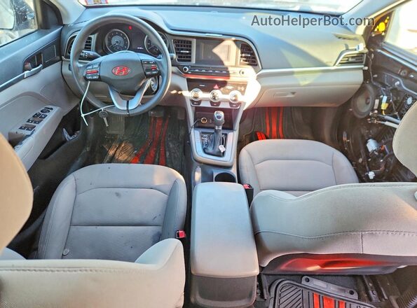 5NPD74LF5KH482345 2019 HYUNDAI ELANTRA Black Dashboard view