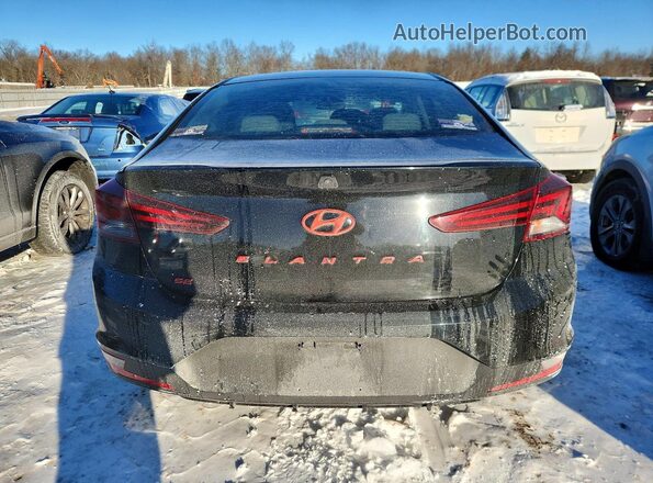 5NPD74LF5KH482345 2019 HYUNDAI ELANTRA Black Rear view