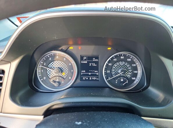 5NPD74LF5KH482345 2019 HYUNDAI ELANTRA Black Instrument cluster view