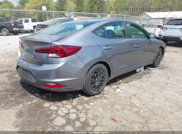 5NPD74LF7KH466955 2019 HYUNDAI ELANTRA Gray Rear right