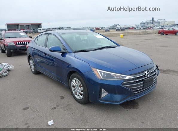 5NPD74LF7KH485456 2019 HYUNDAI ELANTRA Blue წინა მარჯვენა