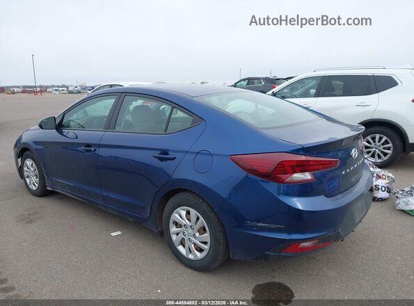 5NPD74LF7KH485456 2019 HYUNDAI ELANTRA Blue უკანა მარცხენა