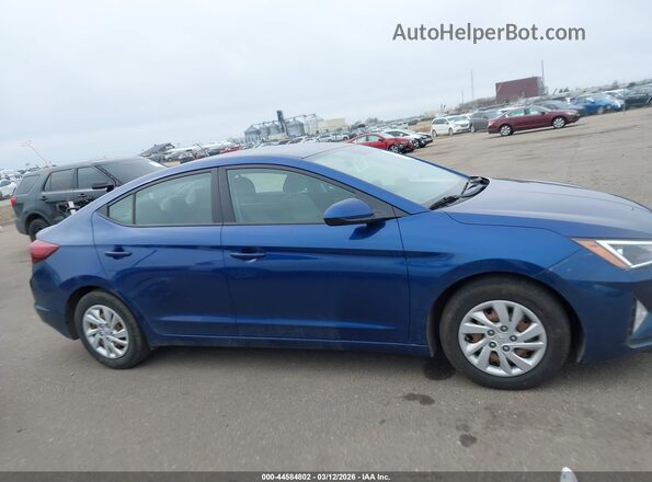 5NPD74LF7KH485456 2019 HYUNDAI ELANTRA Blue უკანა სალონის ხედი