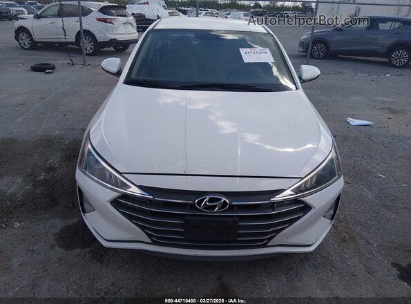 5NPD74LF7KH489023 2019 HYUNDAI ELANTRA White Widok z przodu