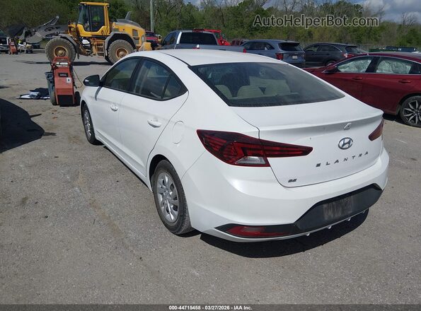5NPD74LF7KH489023 2019 HYUNDAI ELANTRA White Tył lewy