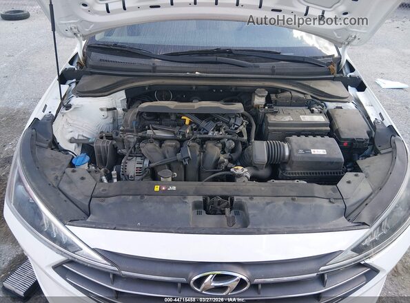 5NPD74LF7KH489023 2019 HYUNDAI ELANTRA White Widok z tyłu