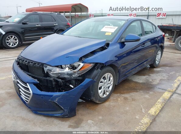 5NPD74LF8HH084250 2017 HYUNDAI ELANTRA Синий Передняя левая четверть