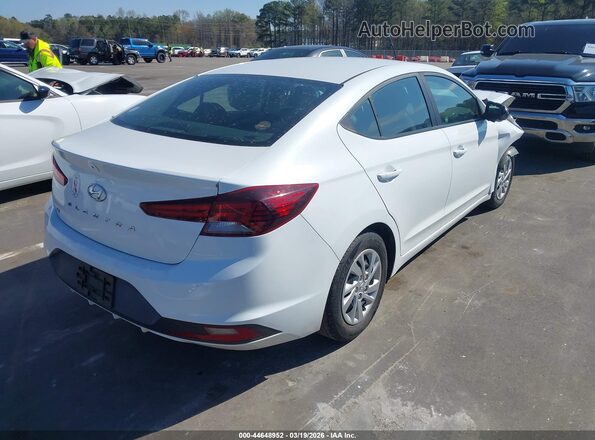 5NPD74LF8KH492884 2019 HYUNDAI ELANTRA Белый Задняя правая четверть