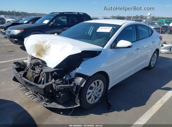 5NPD74LF8KH492884 2019 HYUNDAI ELANTRA Белый Передняя левая четверть