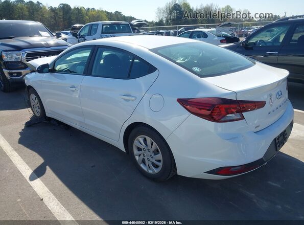 5NPD74LF8KH492884 2019 HYUNDAI ELANTRA Белый Задняя левая четверть