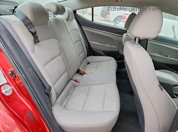 5NPD74LF9HH173616 2017 HYUNDAI ELANTRA Red Vista de los asientos traseros