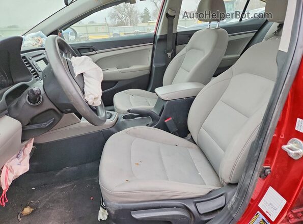 5NPD74LF9HH173616 2017 HYUNDAI ELANTRA Red Vista interior delantera
