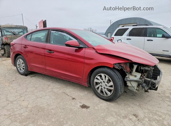 5NPD74LF9HH173616 2017 HYUNDAI ELANTRA Red Delantero derecho